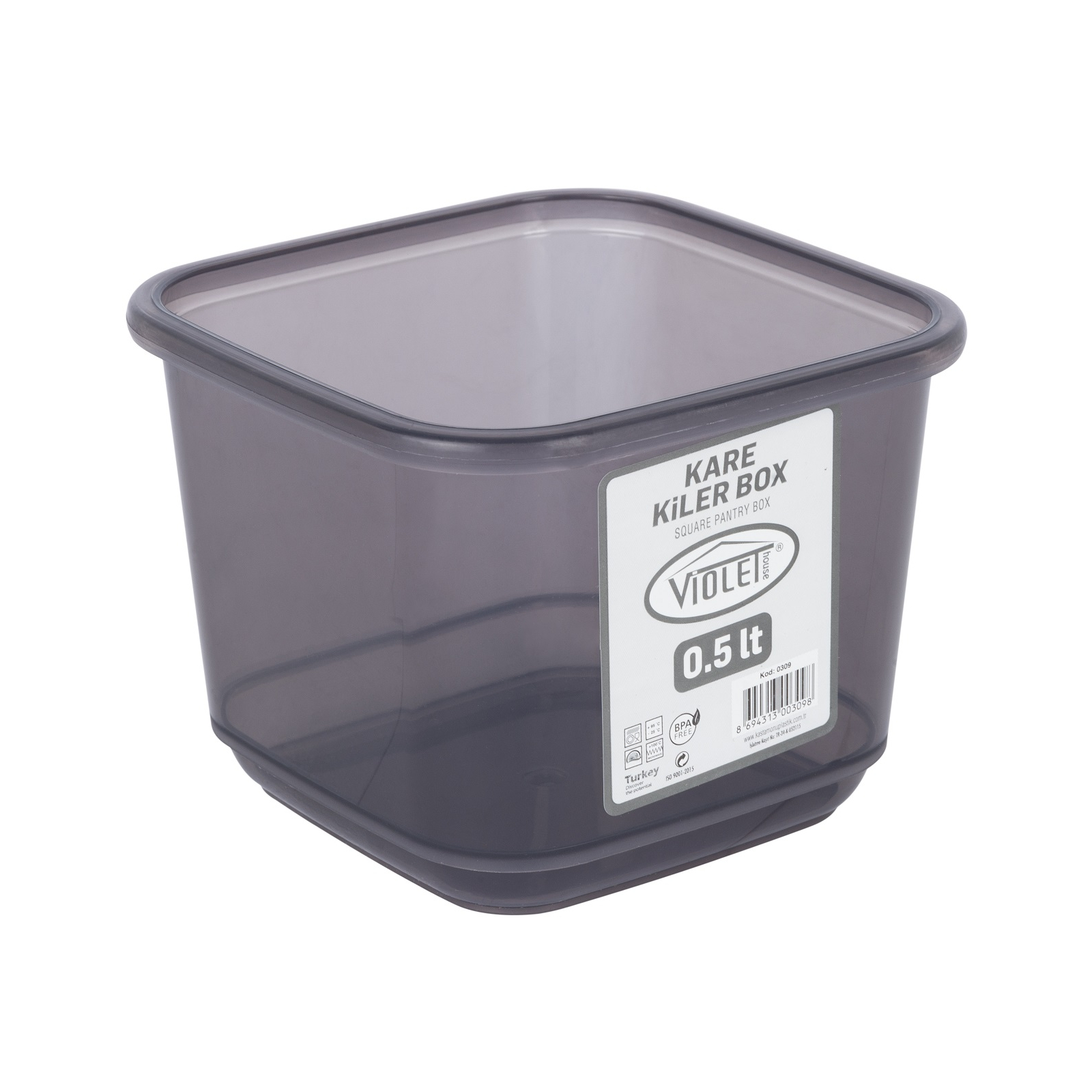 Пищевой контейнер Violet House Transparent Black 0,5 л (0309 Transparent Black) изображение 2