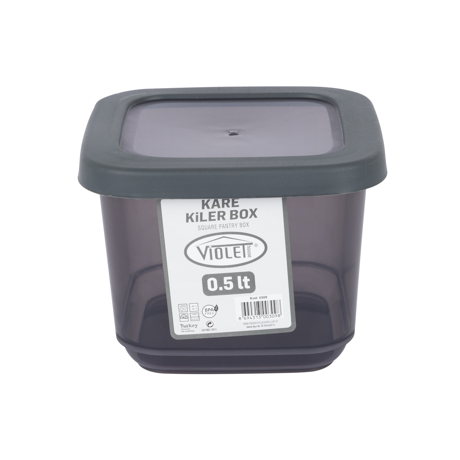 Пищевой контейнер Violet House Transparent Black 0,5 л (0309 Transparent Black) изображение 4