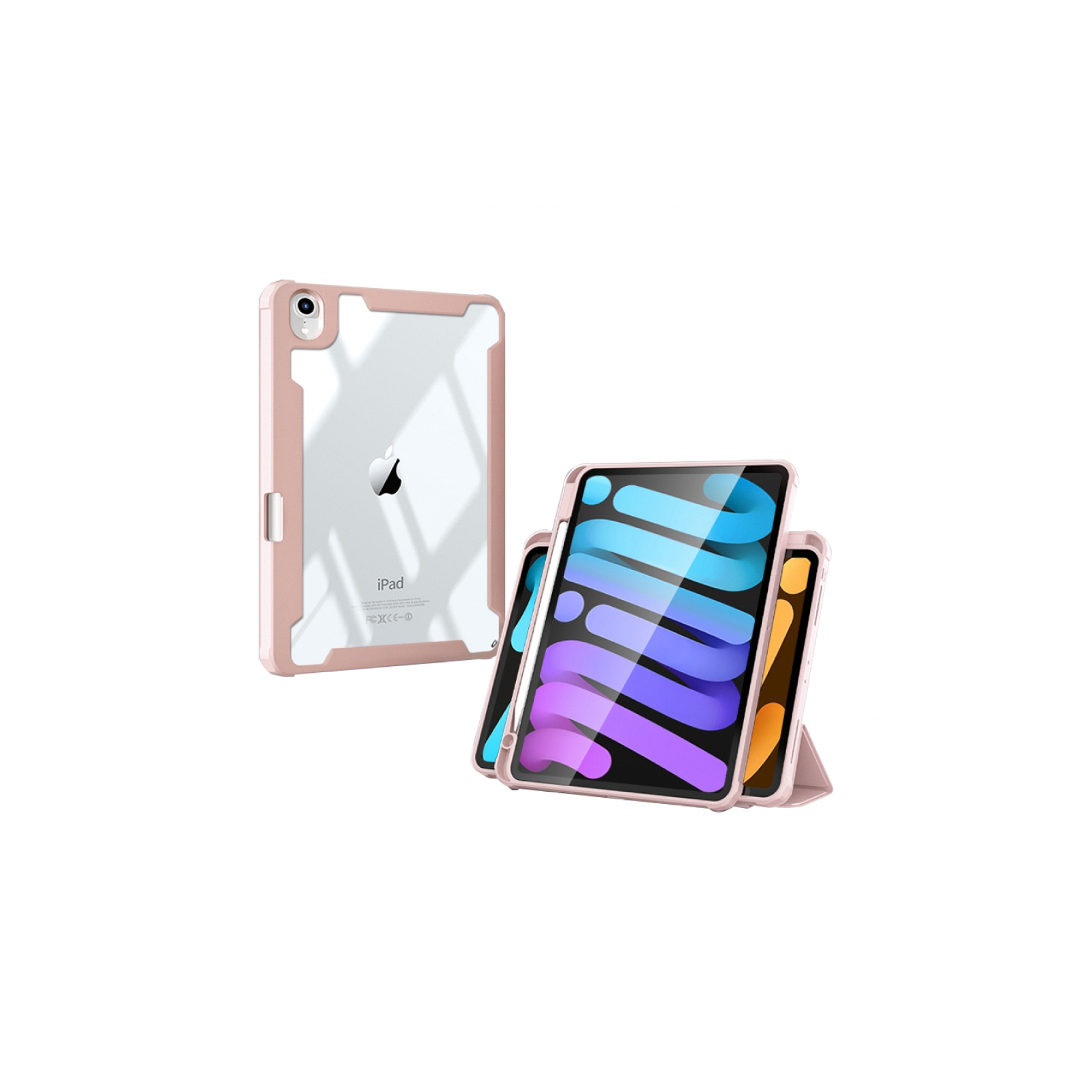 Чехол для планшета BeCover Magnetic 360 Rotating mount Apple Pencil Apple iPad 10.9" 2022 Pink (708507) изображение 2