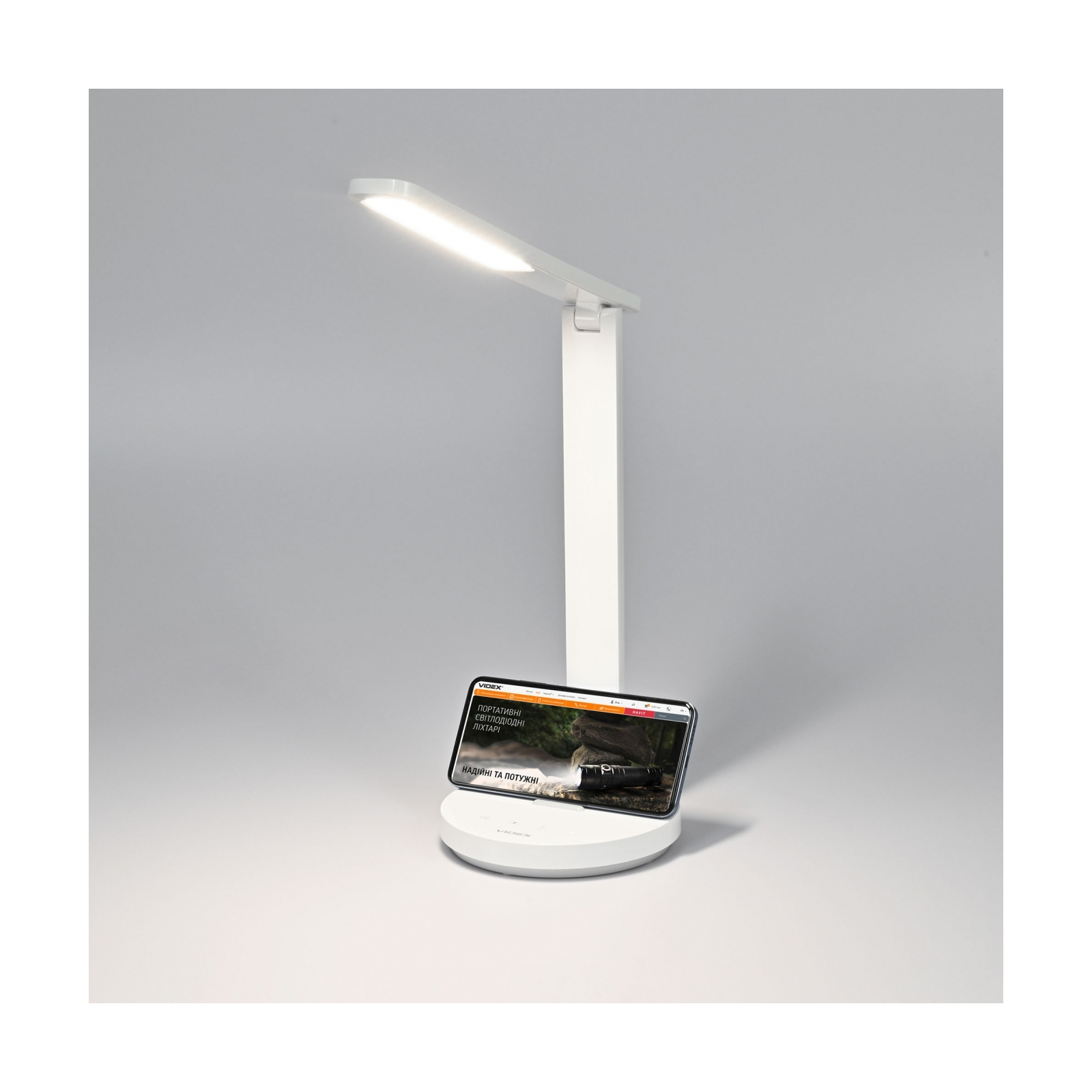 Настільна лампа Videx LED з акумулятором 5W 1800-5000K (VL-TF16W) зображення 6