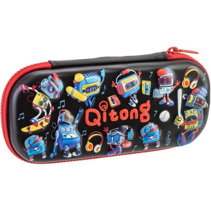 Пенал Cool For School 1 отделение с органайзером черный (QT-5772-Black)