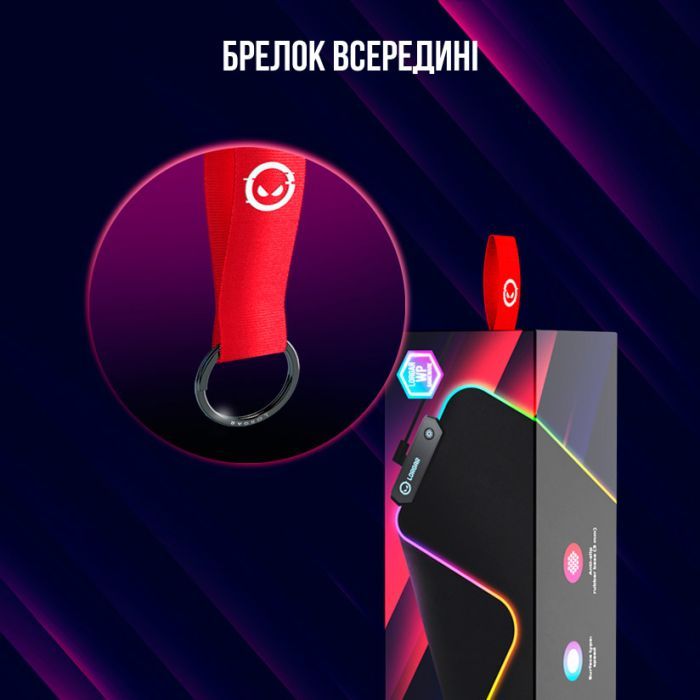 Коврик для мышки Lorgar Steller 919 RGB USB Black (LRG-GMP919) изображение 11