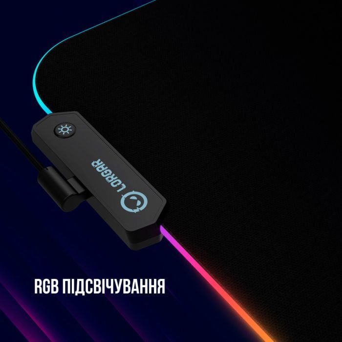 Коврик для мышки Lorgar Steller 919 RGB USB Black (LRG-GMP919) изображение 8