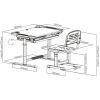 Парта со стулом FunDesk Littonia Grey (222529) изображение 10