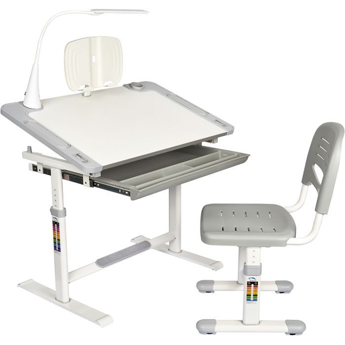 Парта со стулом FunDesk Littonia Grey (222529) изображение 2