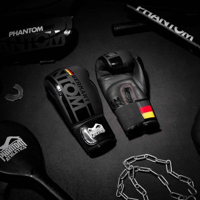 Боксерские перчатки Phantom Germany Black 14oz (PHBG2189-14) изображение 5