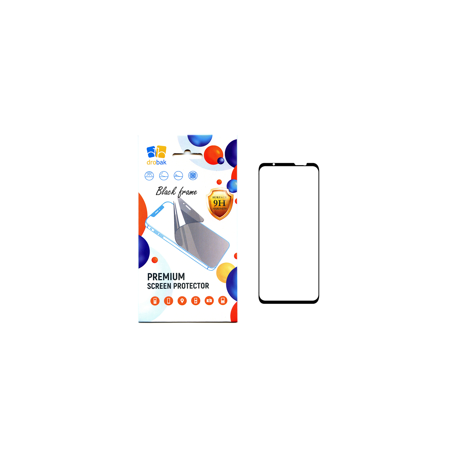Стекло защитное Drobak Asus ROG Phone 5 Pro (Black) (616152) (616152)
