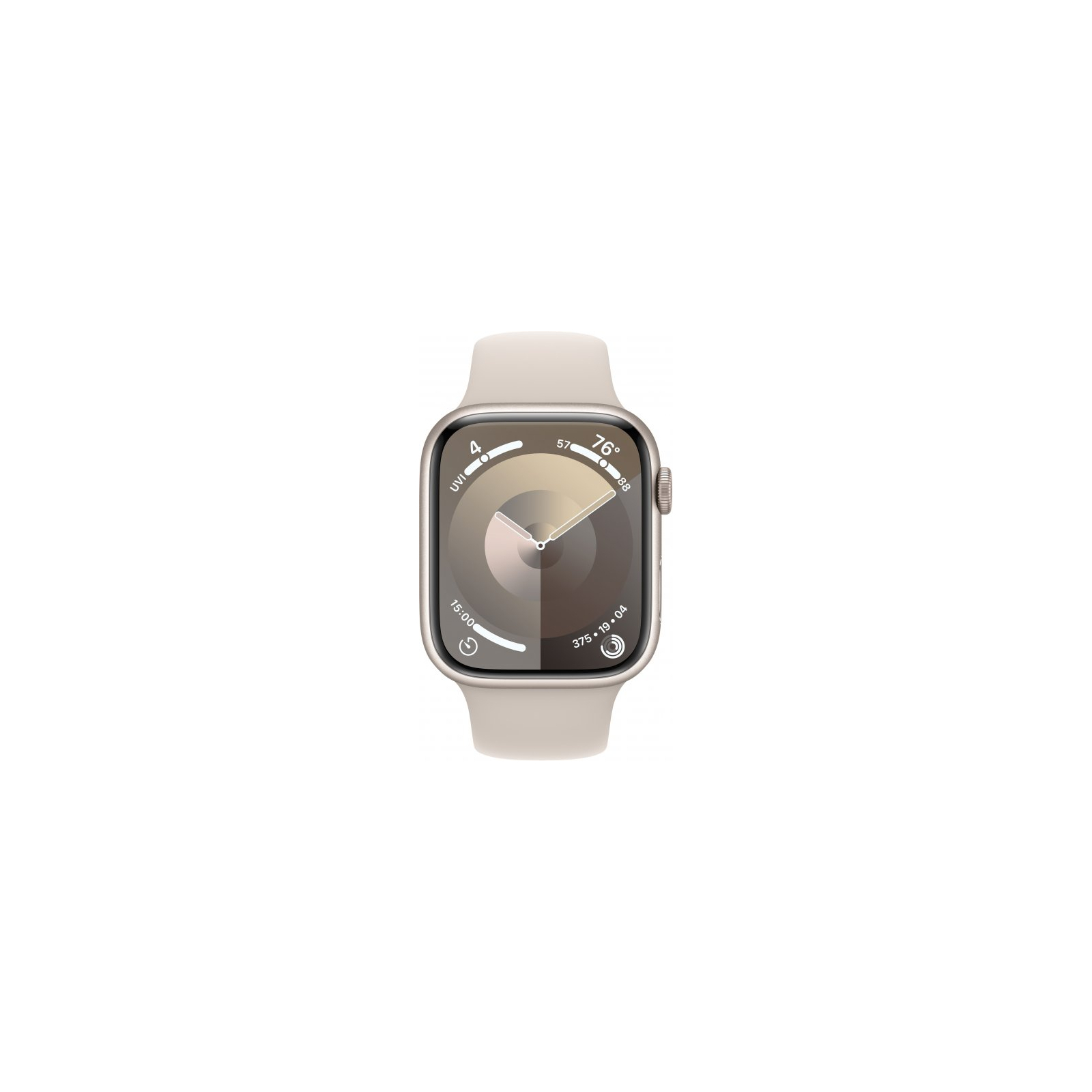 Смарт-часы Apple Watch Series 9 GPS 41mm Starlight Aluminium Case with Starlight Sport Band - S/M (MR8T3QP/A) изображение 2