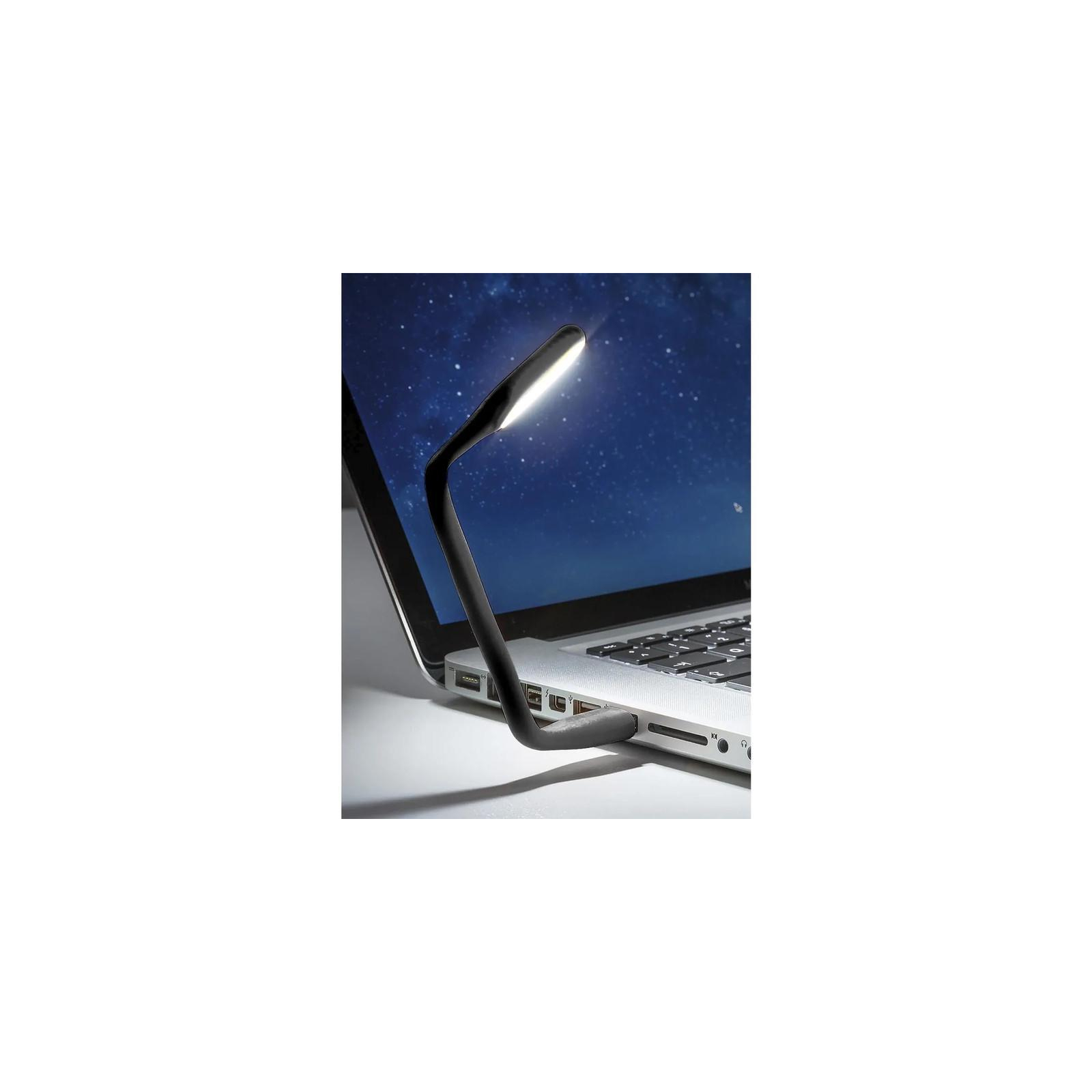 Лампа USB Optima LED, гнучка, чорний (UL-001-BL) зображення 4