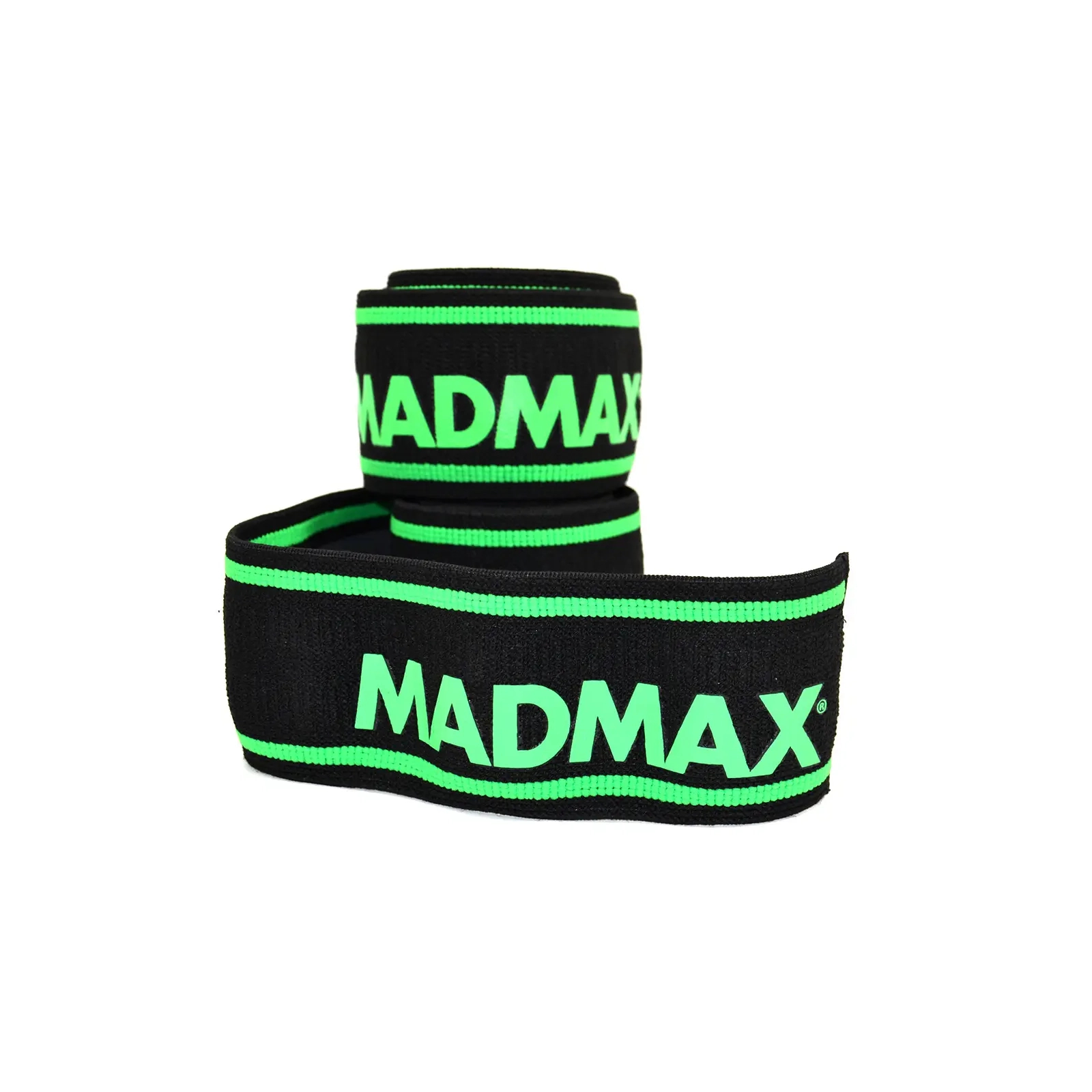 Бинт для спорта MadMax MFA-299 для колін Non slide slip knee wraps 2.0m Black/Green (MFA-299-U) изображение 6