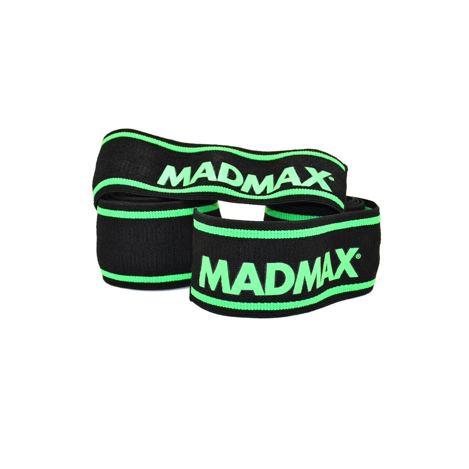 Бинт для спорта MadMax MFA-299 для колін Non slide slip knee wraps 2.0m Black/Green (MFA-299-U) изображение 9
