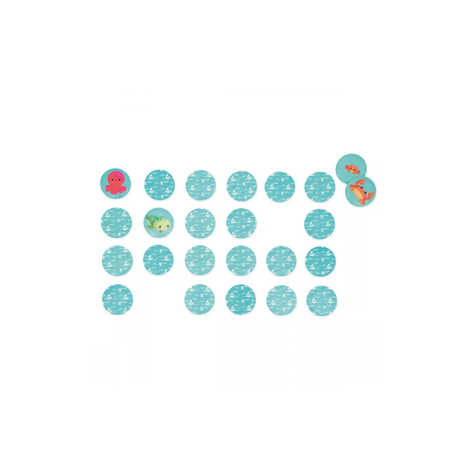 Іграшка для ванної Janod Гра-мемо Дитинчата тварин 24 елемента (J04723) зображення 8
