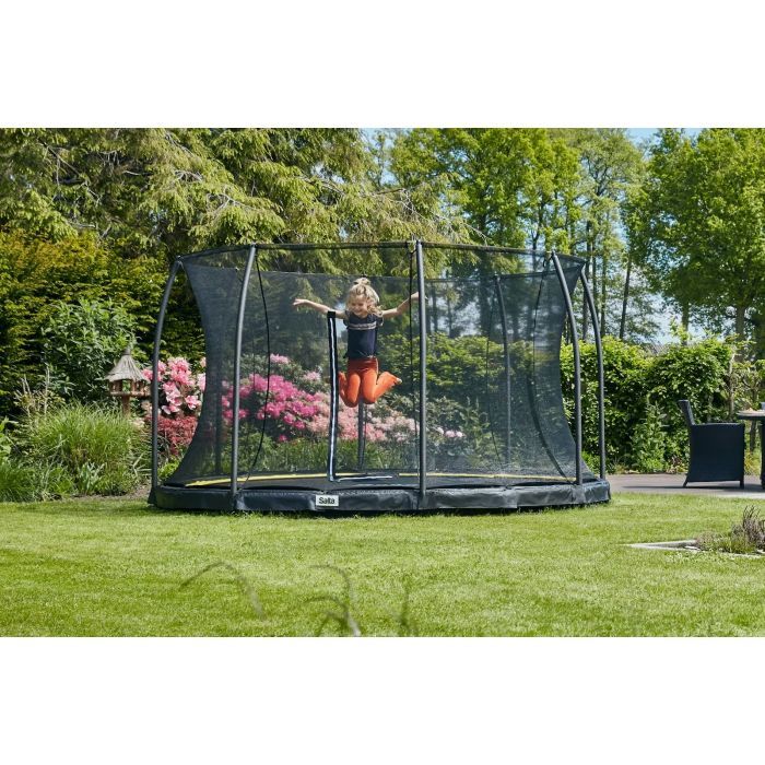 Батут Salta Comfort Edition Ground круглий 427 см Чорний (5398A) изображение 2