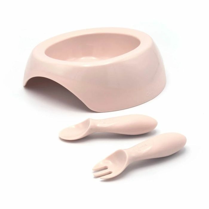 Набір дитячого посуду Difrax мисочка, виделка та ложка (Clay) (7342 Clay)
