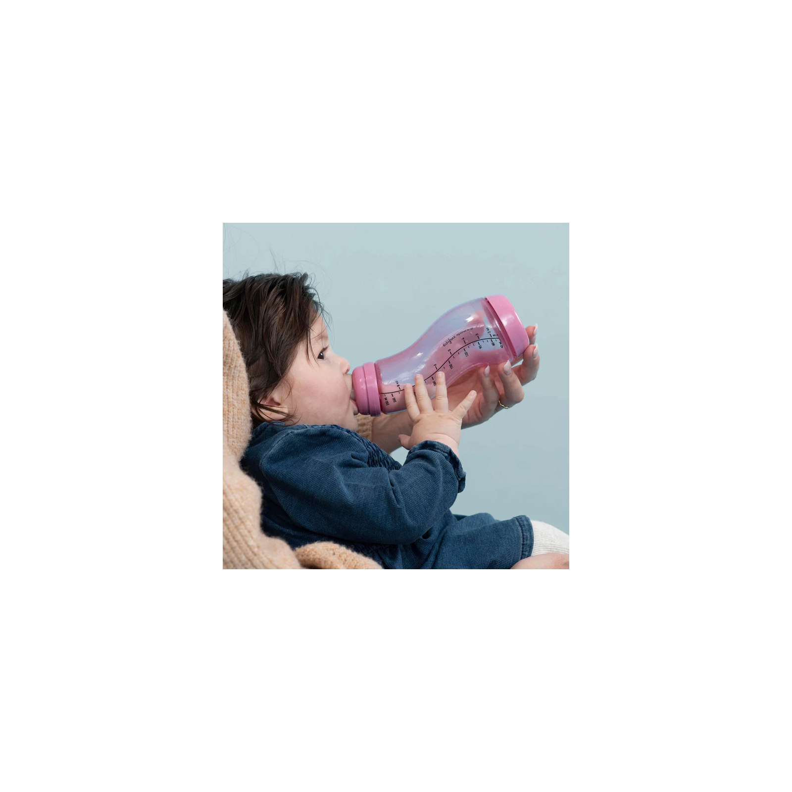 Пляшечка для годування Difrax S-bottle Natural із силіконовою соскою, 250 мл (706 Blossom) зображення 2