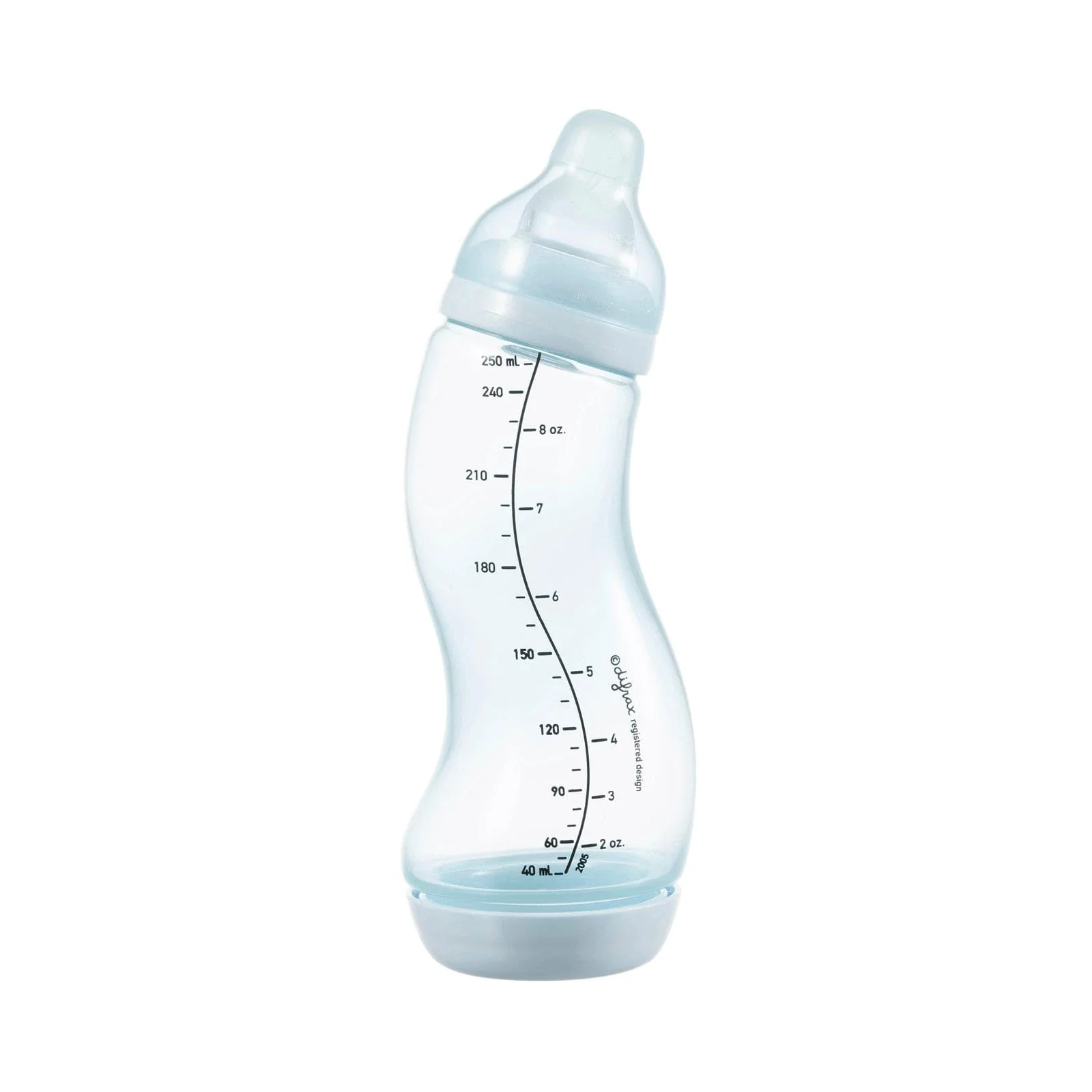 Бутылочка для кормления Difrax S-bottle Natural Trend с силиконовой соской, 250 мл (706 Blossom)