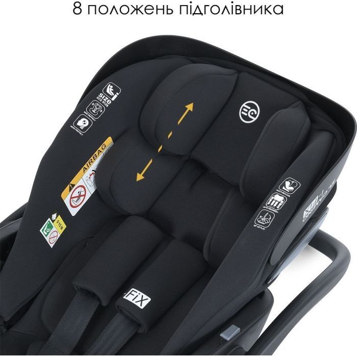 Автокресло El Camino i-FIX (0-13кг) royal dark gray (ME 1110 royal.d.gray) изображение 8