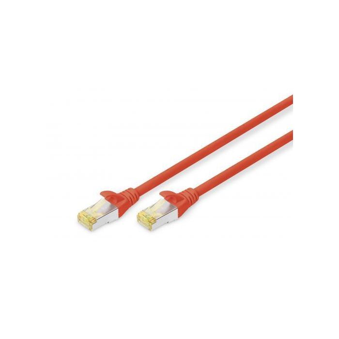 Патч-корд 0.5м, CAT 6a S-FTP, AWG 26/7, Cu, LSZH, red Digitus (DK-1644-A-005/R)