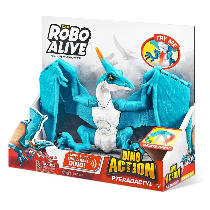 Интерактивная игрушка Pets & Robo Alive серии Dino Action - Птеродактиль (7173) изображение 9