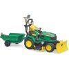 Спецтехника Bruder садовый трактор John Deere с прицепом и фигуркой садовода (62104) изображение 4