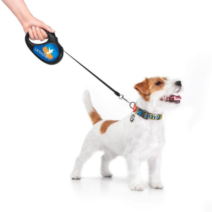 Повідець для собак WAUDOG R-leash "Прапор" S до 15 кг 5 м чорний (8124-0229-01) зображення 7