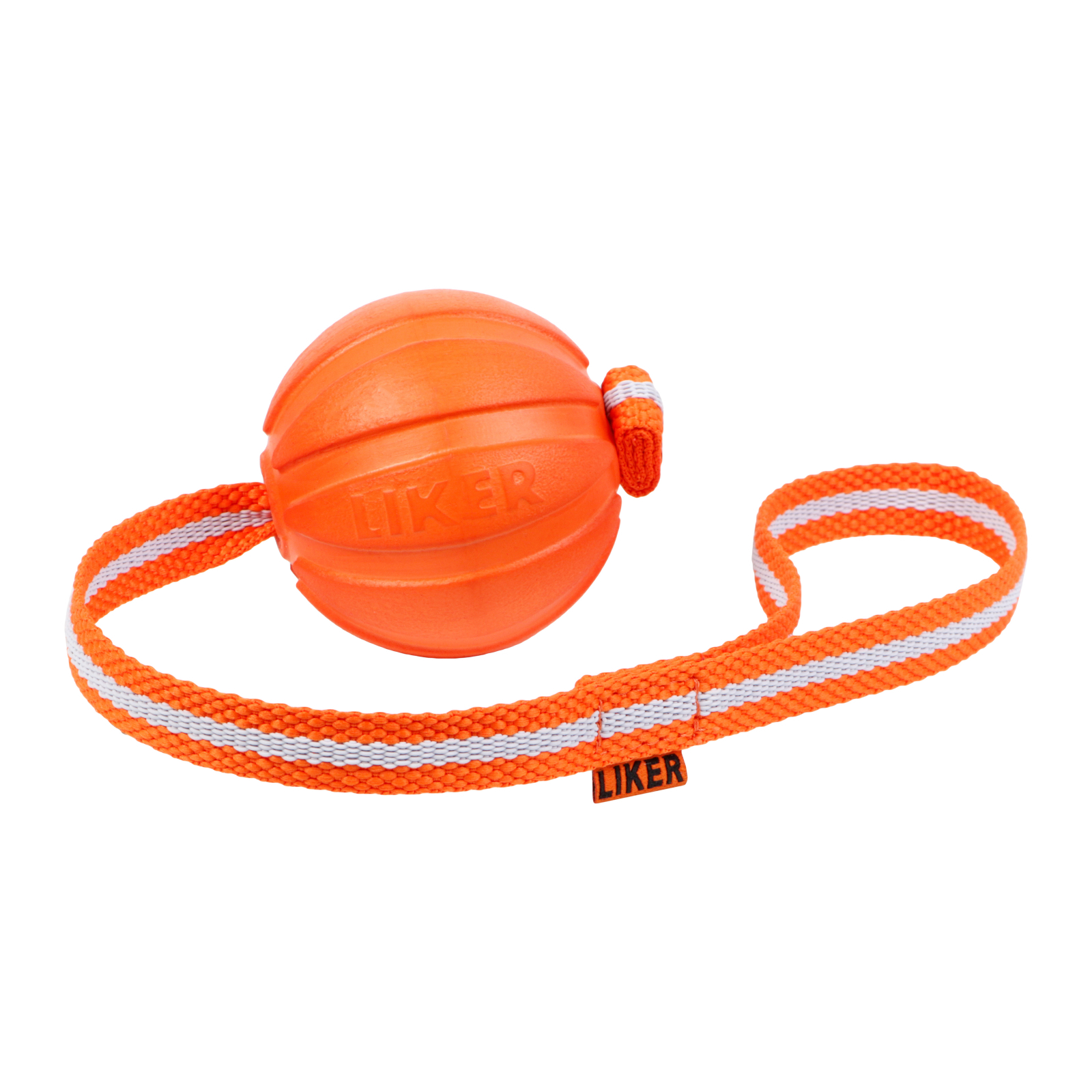 Іграшка для собак Liker Line М'ячик зі стрічкою 9 см (6288) зображення 2