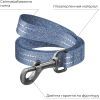 Поводок для собак WAUDOG Re-cotton светоотражающий S Ш 15 мм Д 200 см синий (030412) изображение 3