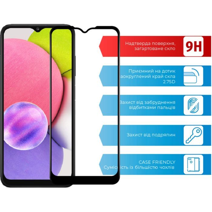 Стекло защитное ACCLAB Full Glue Samsung A03S (1283126515330) изображение 2