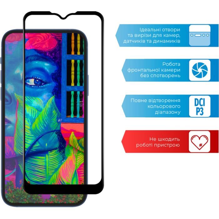 Стекло защитное ACCLAB Full Glue Samsung A03S (1283126515330) изображение 4