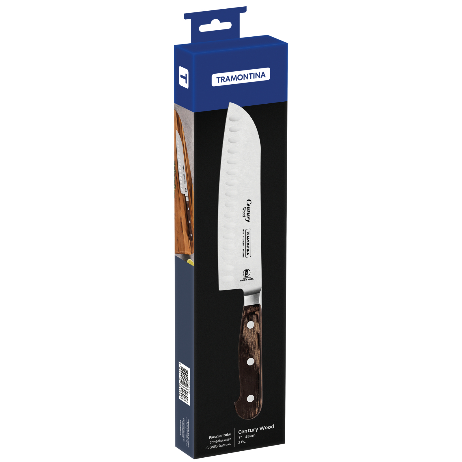 Кухонный нож Tramontina Century Wood сантоку 178 мм (21542/197) изображение 2