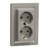 Розетка Schneider Electric ASFORA с заземлением двойная бронза 16А (EPH9900169) изображение 2