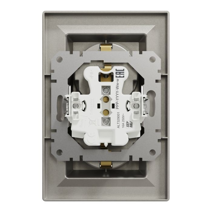 Розетка Schneider Electric ASFORA с заземлением двойная крем 16А (EPH9900123) изображение 8