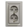 Розетка Schneider Electric ASFORA с заземлением двойная бронза 16А (EPH9900169)