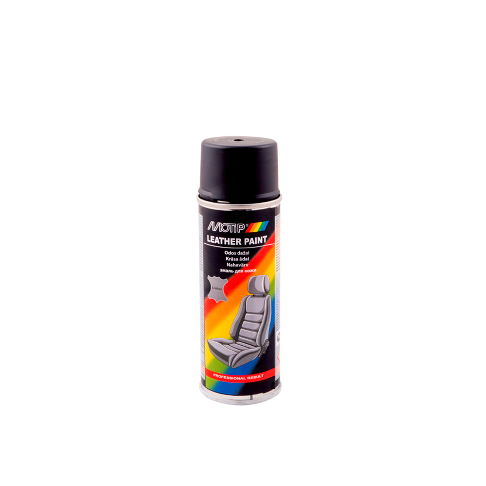 Аэрозольная краска для автомобиля Motip для покраски кожи черная 200мл (04230BS)