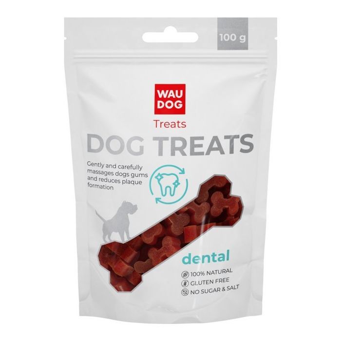 Лакомство для собак WAUDOG Treats Стоматологическая косточка со вкусом курицы маленькая 100 г (4453)