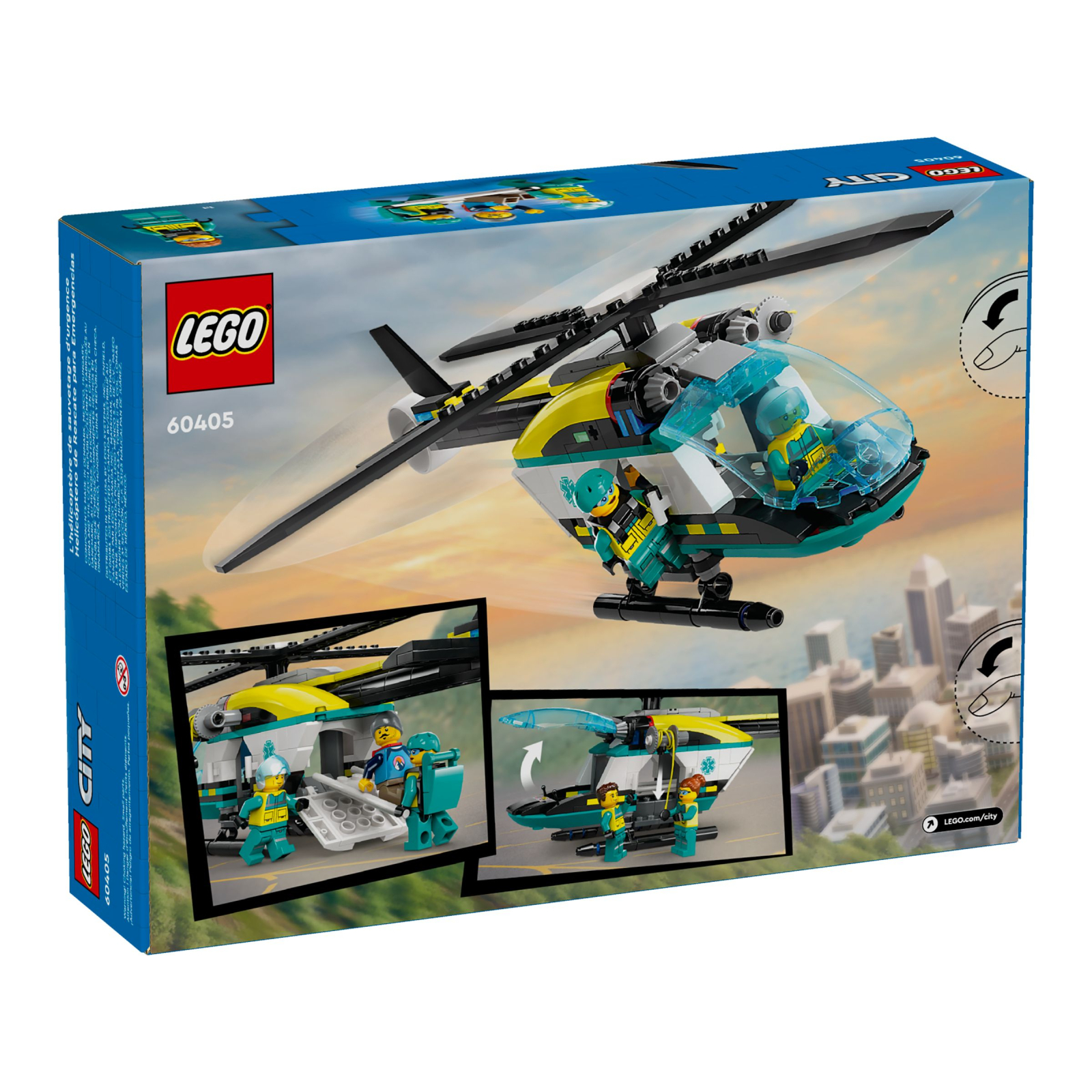 Конструктор LEGO City Вертолет аварийно-спасательной службы 226 деталей (60405) изображение 7