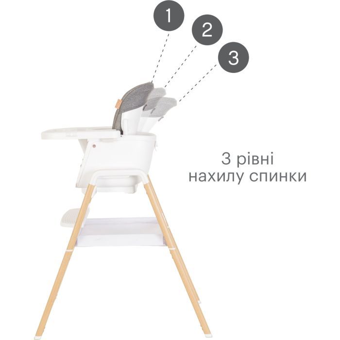 Стілець для годування Tutti Bambini 7 в 1 Nova білий (611010/3511) зображення 9