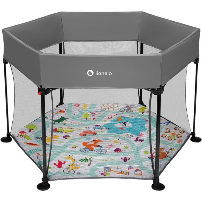 Детский манеж Lionelo Roel Grey Multicolor (LO-ROEL GREY MULTICOLOR)