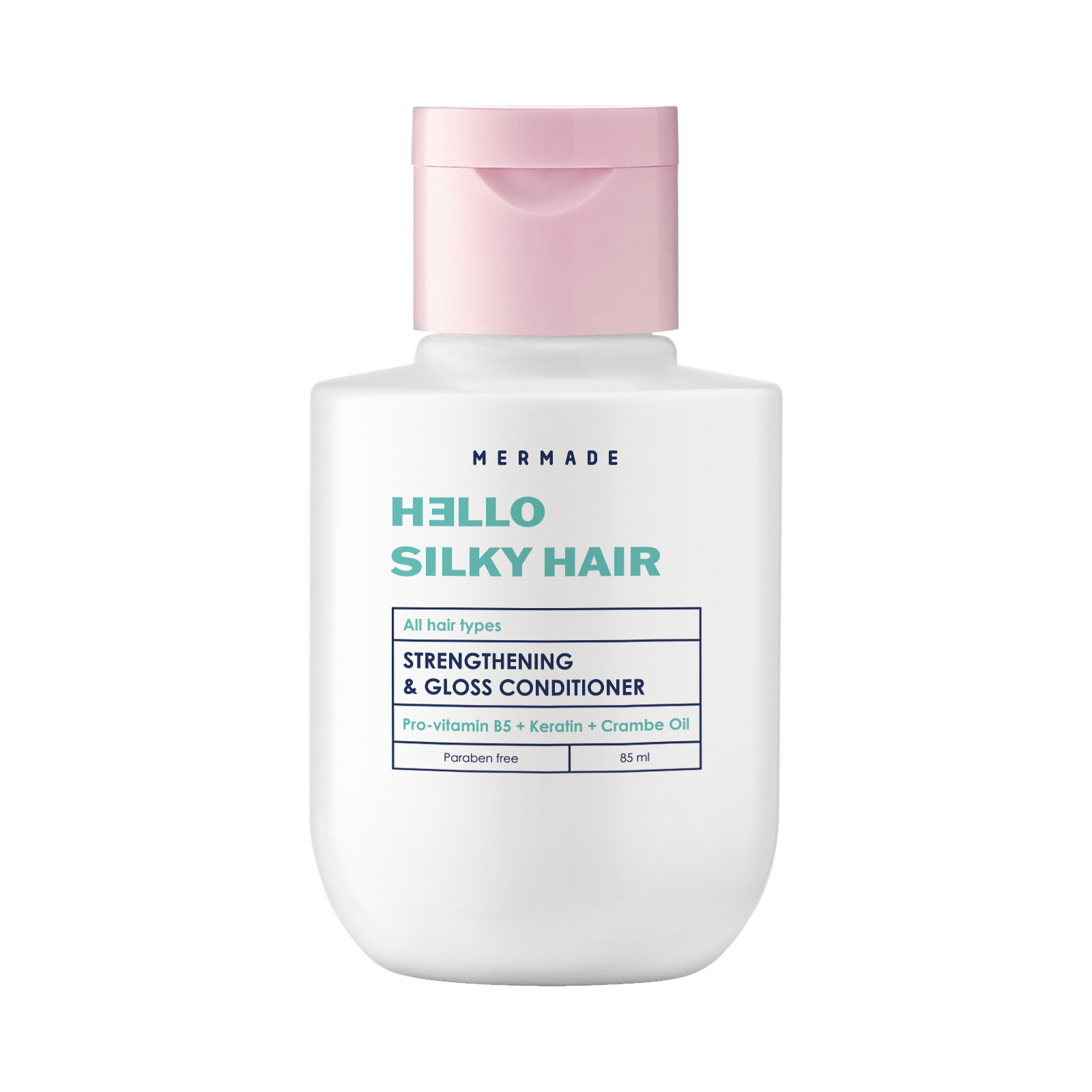 Кондиціонер для волосся Mermade Keratin & Pro-Vitamin B5 Strengthening & Gloss Conditioner Для зміцнення та сяйва волосся 85 мл (4823122900029)