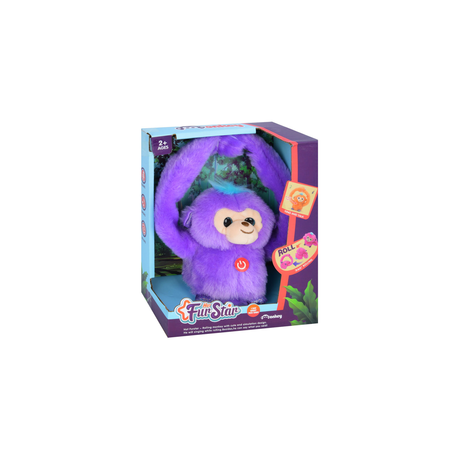 Інтерактивна іграшка Bambi Мавпа Помаранчева (MP 2304 orange) зображення 3