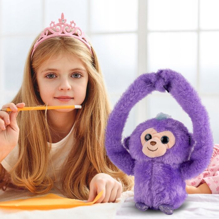 Інтерактивна іграшка Bambi Мавпа Рожева (MP 2304 pink) зображення 5