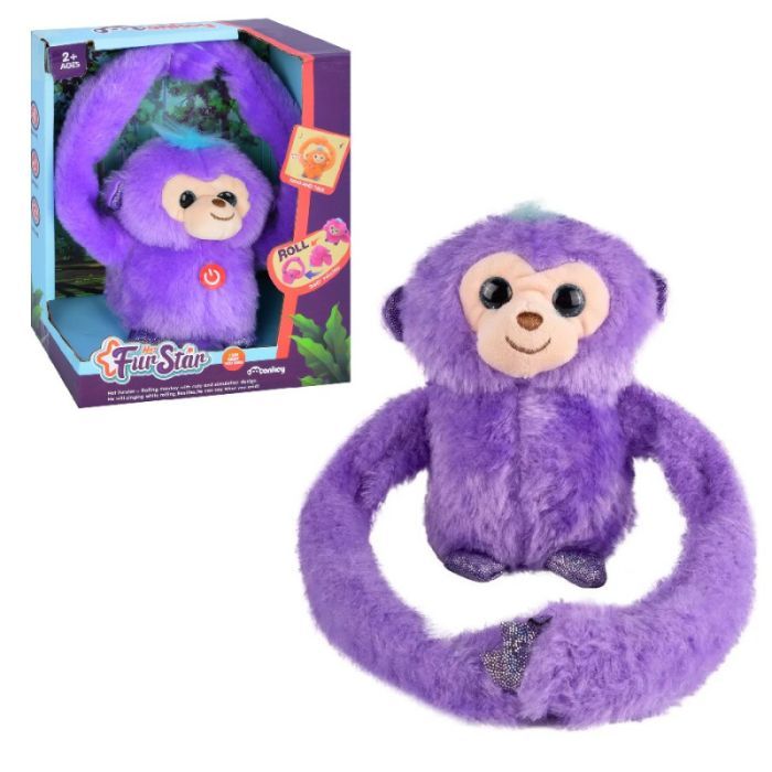 Інтерактивна іграшка Bambi Мавпа Рожева (MP 2304 pink) зображення 7