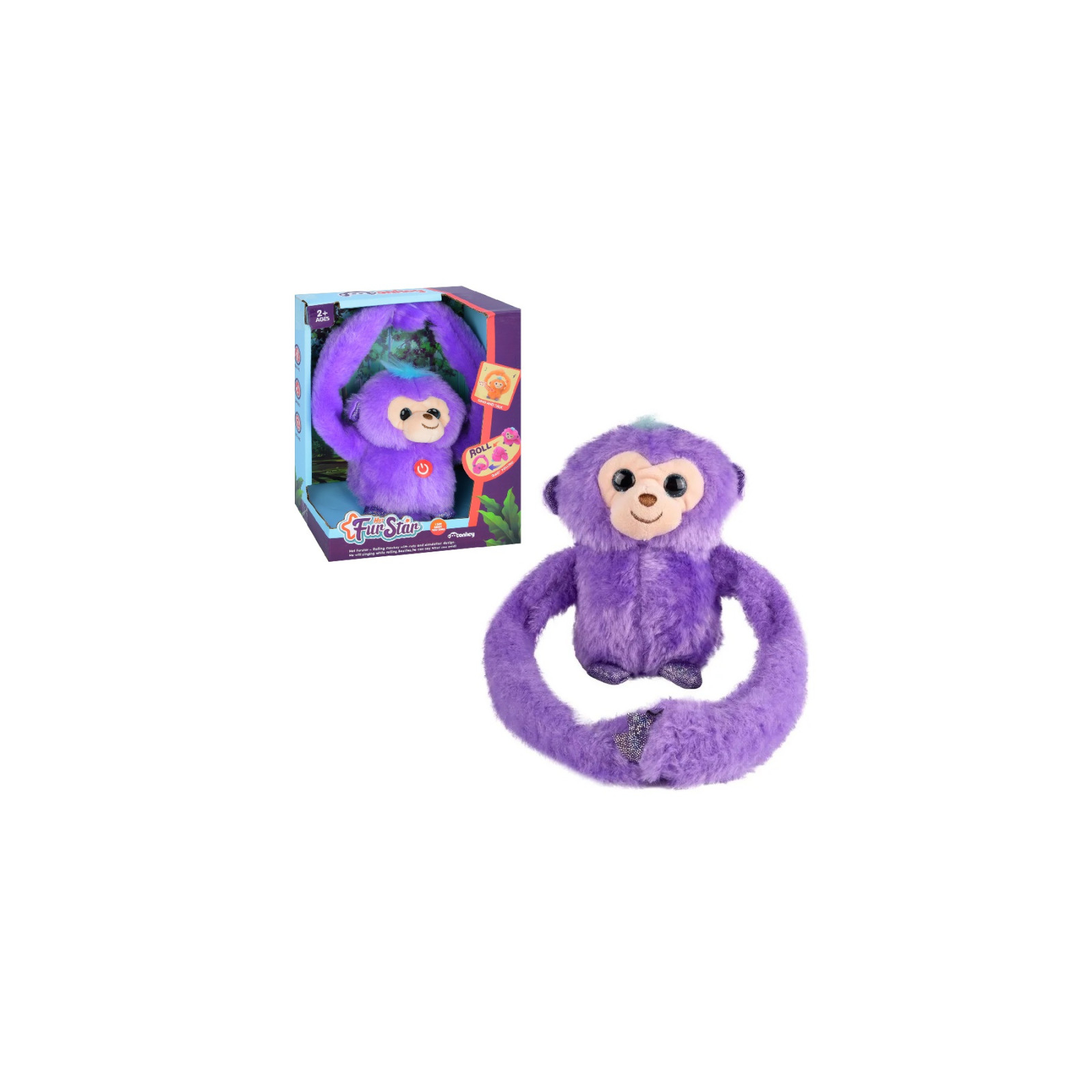 Интерактивная игрушка Bambi Обезьяна Фиолетовая (MP 2304 violet) изображение 7