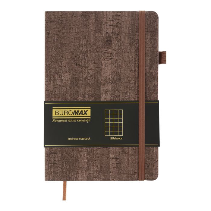 Книга записная Buromax Wood 96 листов А5 в клетку бежевый (BM.295114-28) изображение 2