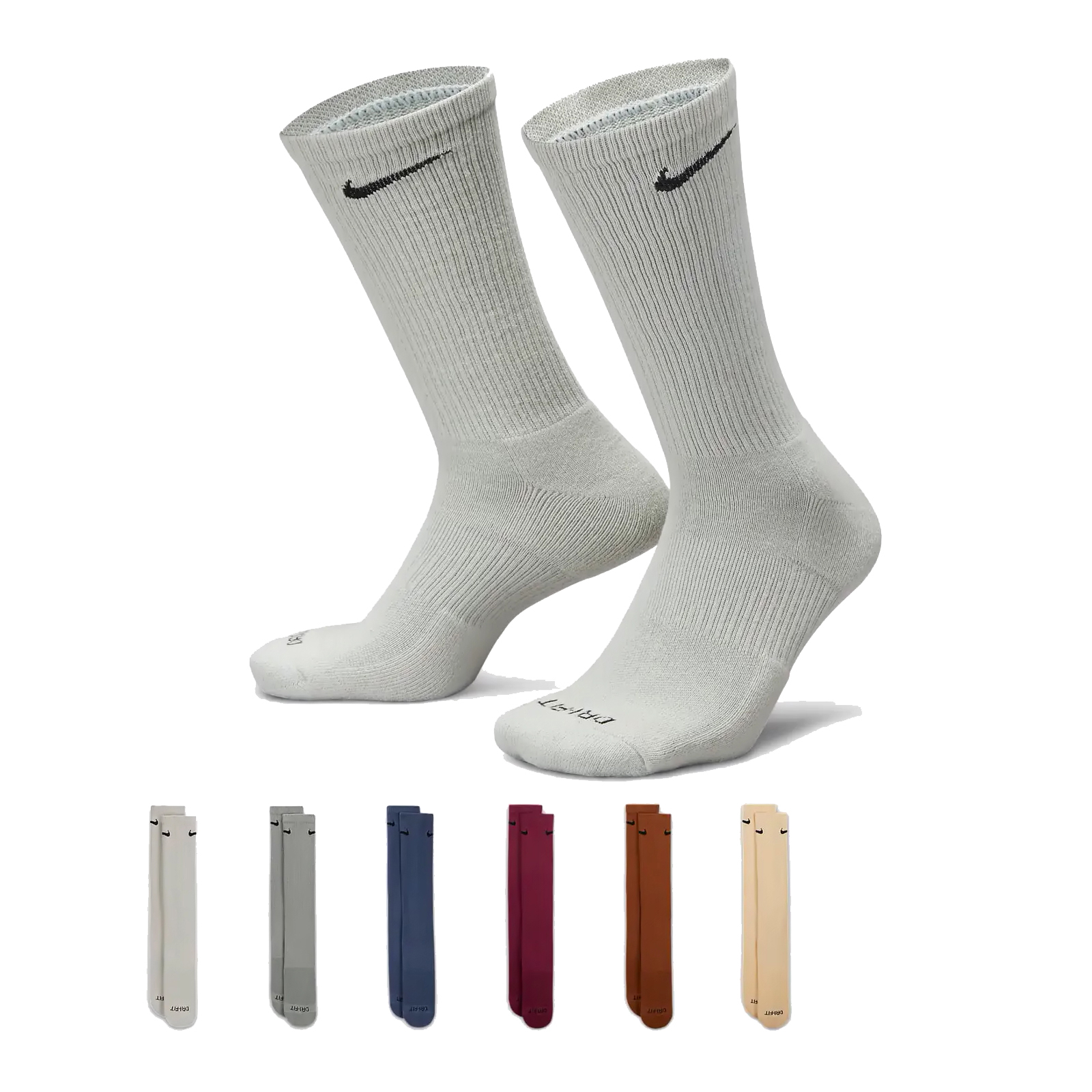 Носки Nike U NK ED PLS CSH CRW 6PR-132 SX6897-905 34-38 6 пар Білий/Сірий/Синій/Рожевий (196153841116) изображение 2