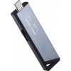 USB флеш накопитель ADATA 256GB Elite UE800 Silver USB3.1 Type-C (AELI-UE800-256G-CSG) изображение 4