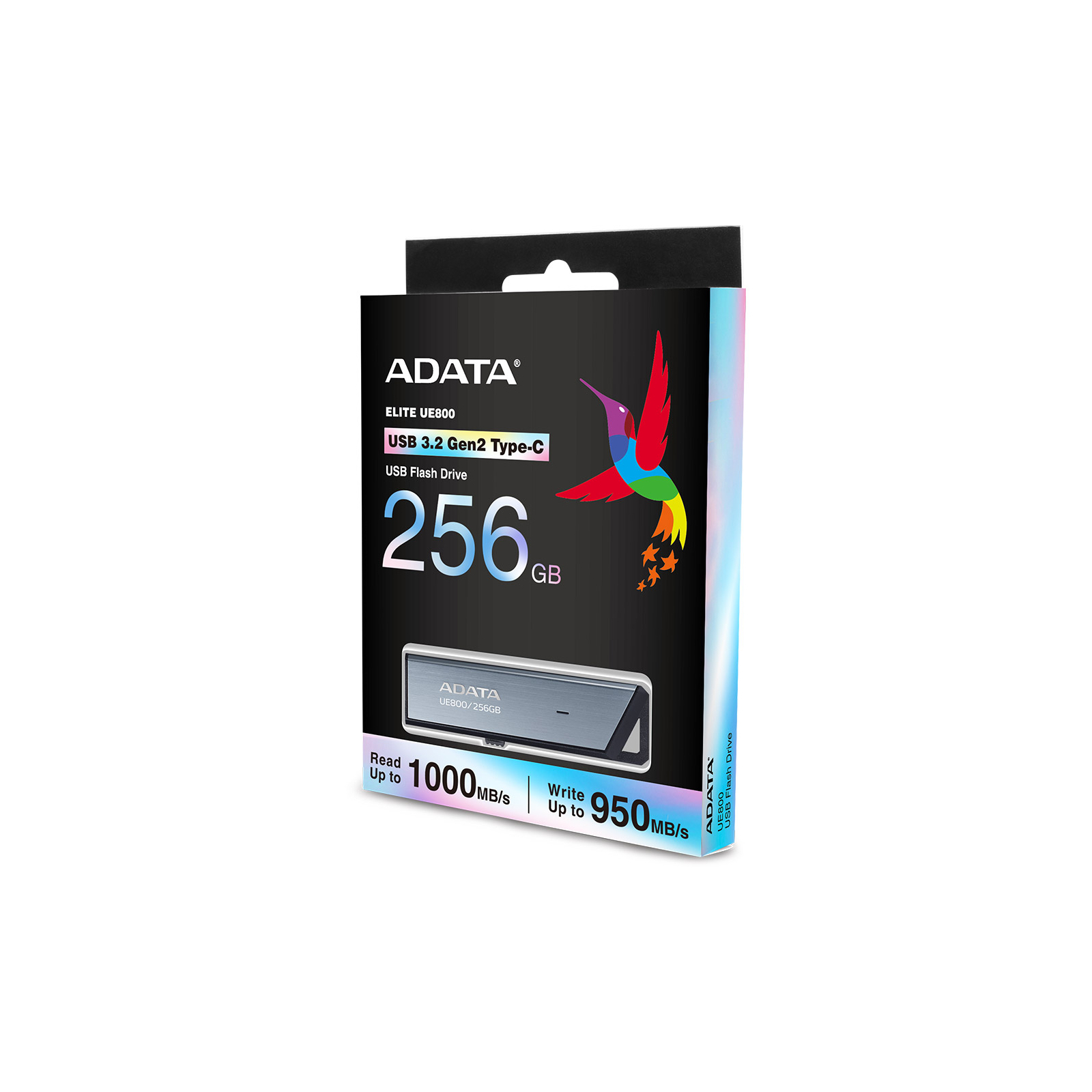 USB флеш накопитель ADATA 256GB Elite UE800 Silver USB3.1 Type-C (AELI-UE800-256G-CSG) изображение 6
