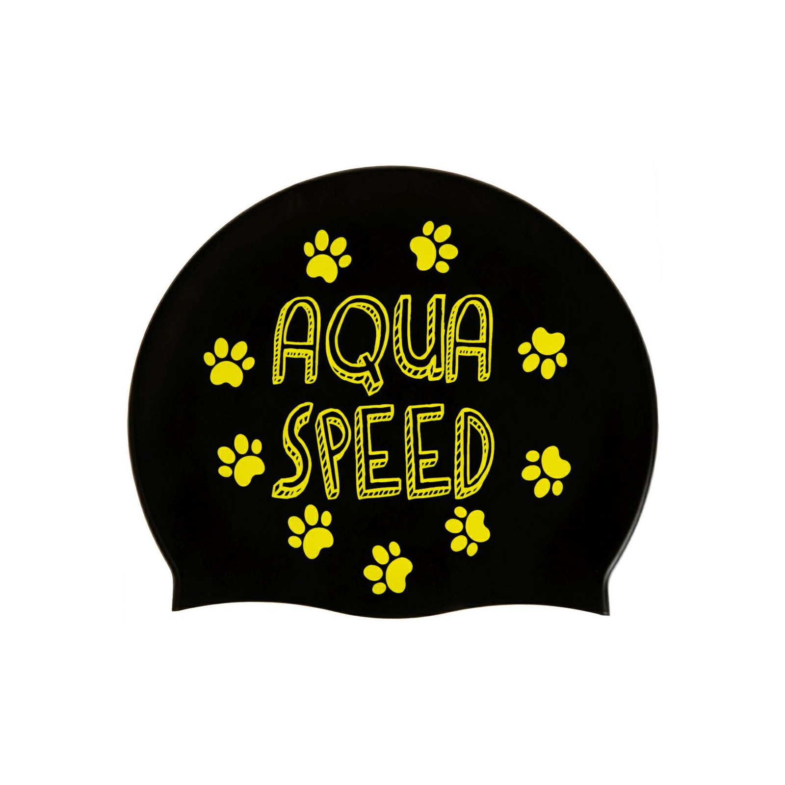 Шапка для плавания Aqua Speed Kiddie 142-07 60649 чорний, принт Діт OSFM (5905718606498) изображение 4