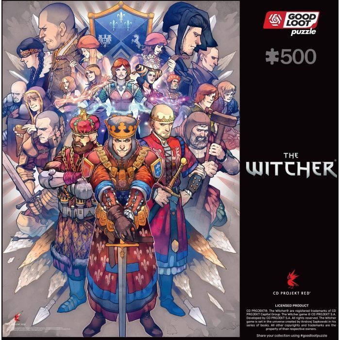 Пазл GoodLoot The Witcher Northern Realms 500 елементів (5908305246756) зображення 5
