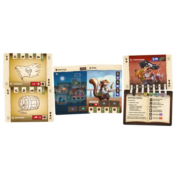 Настільна гра Geekach Games Хвостаті пригоди. Піратський спадок (Wildtails: A Pirate Legacy) (GKCH206wt) зображення 2
